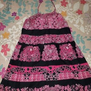 Halter top, paisley style summer dress